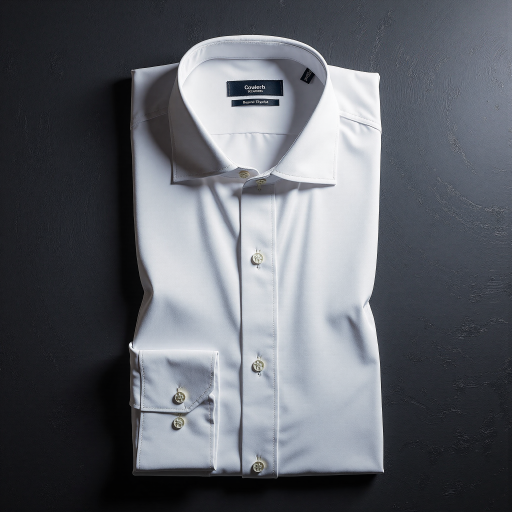 三十五岁左右男性头像，穿白色衬衫，黑色背景，专业技术人员形象